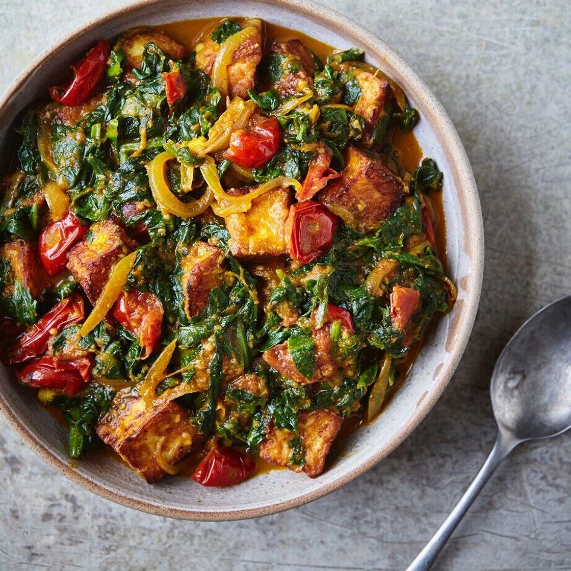 Saag Halloumi  — JOHN WHAITE'S KITCHEN