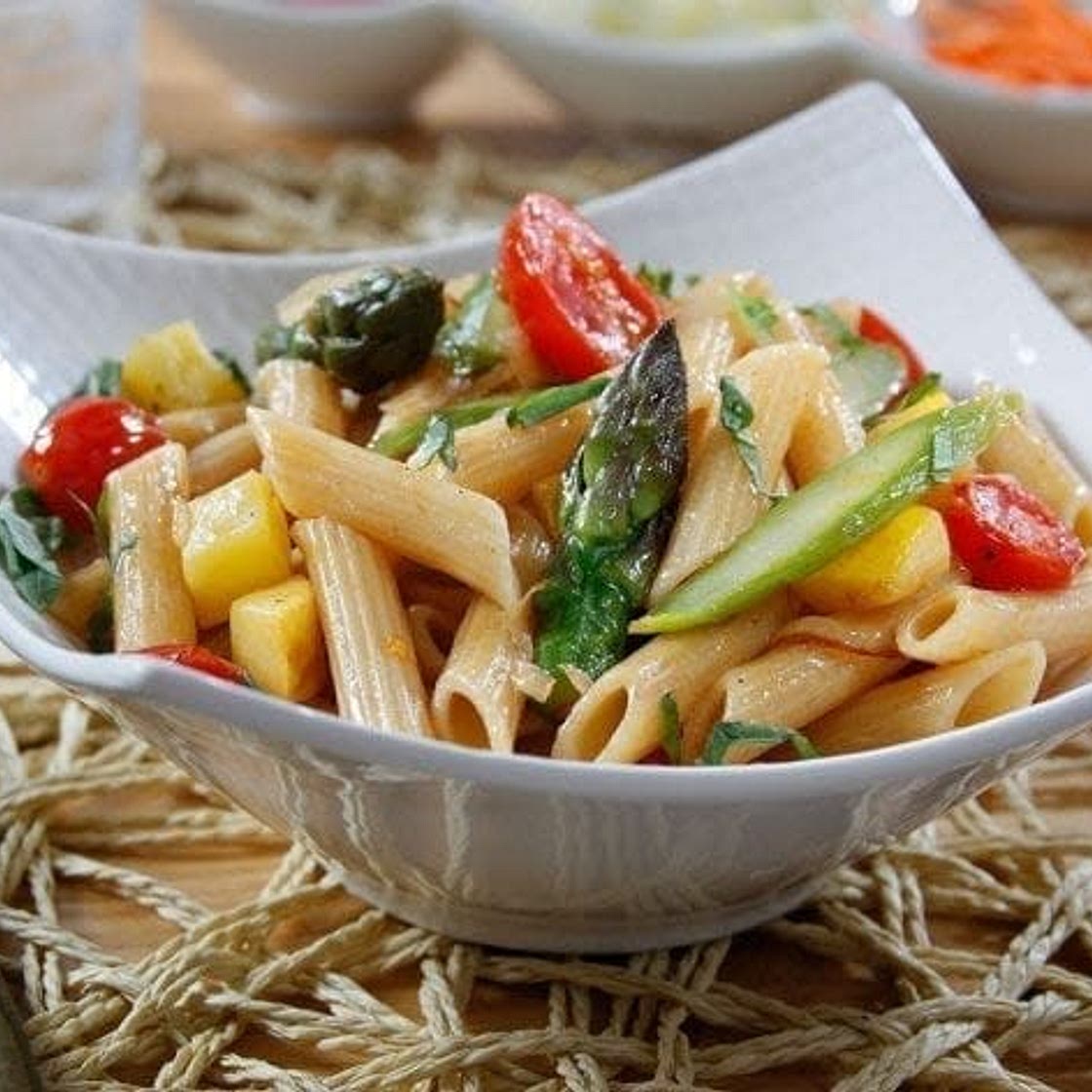 Penne with Spring Vegetables