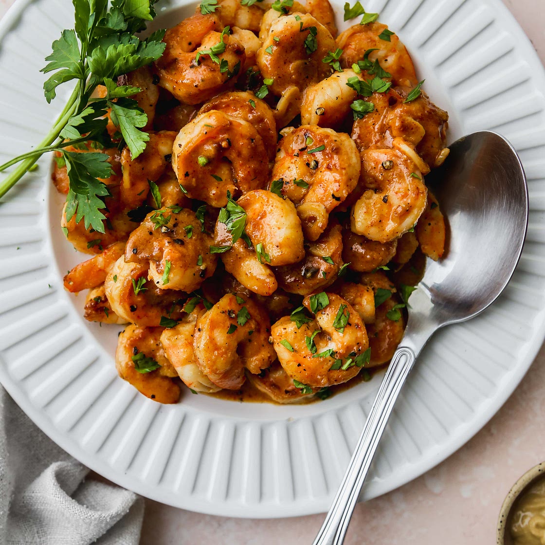 Easy Honey Mustard Garlic Shrimp