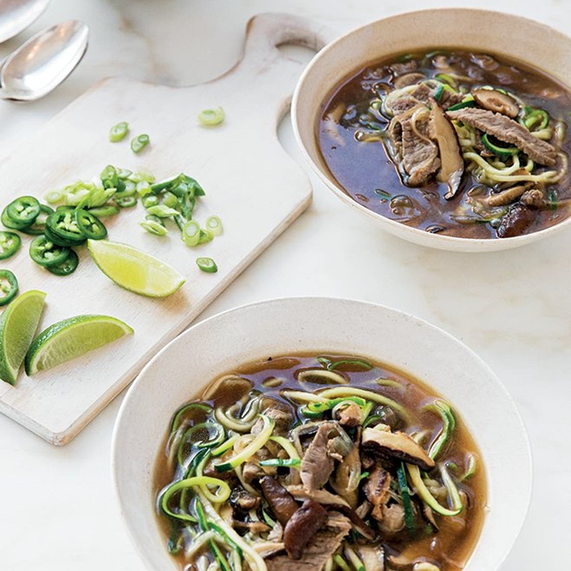 Asian Beef Zoodle Soup