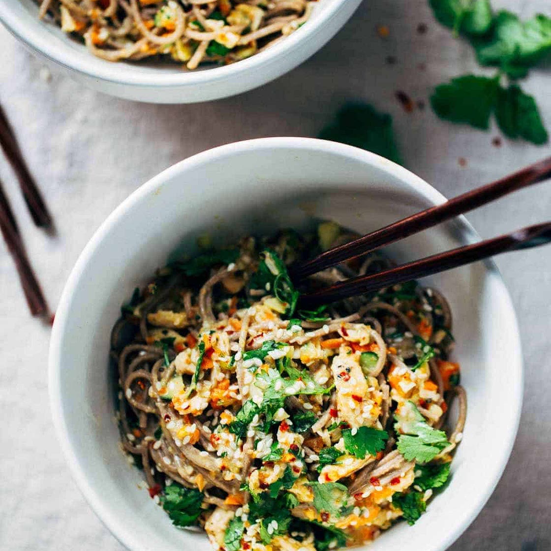 Soba Noodles with Sesame Chicken
