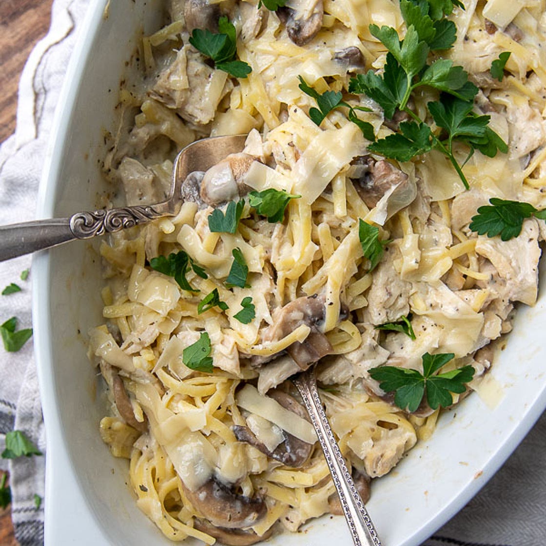 Ultimate Chicken Tetrazzini Casserole