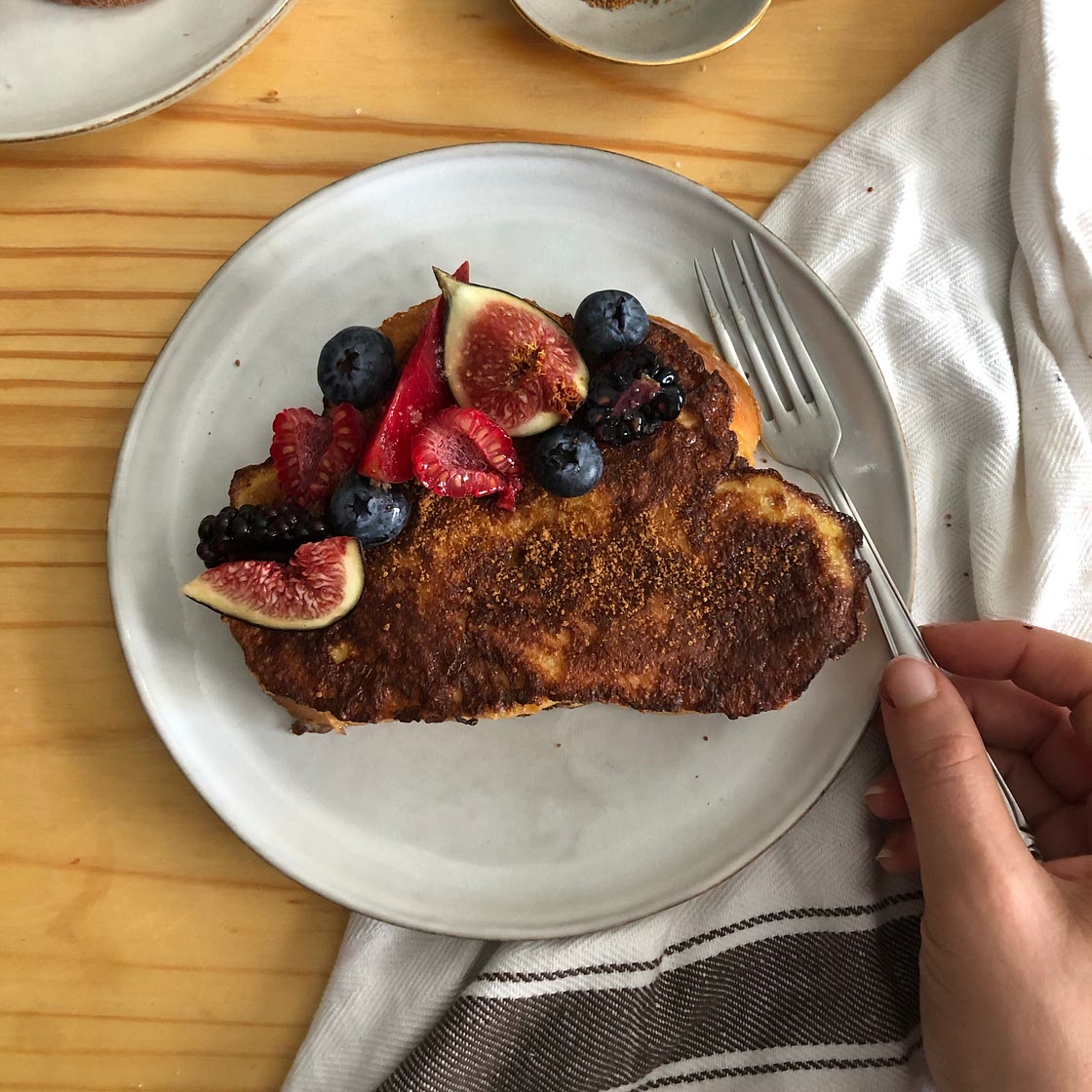 Vanilla Scented Challah French Toast 