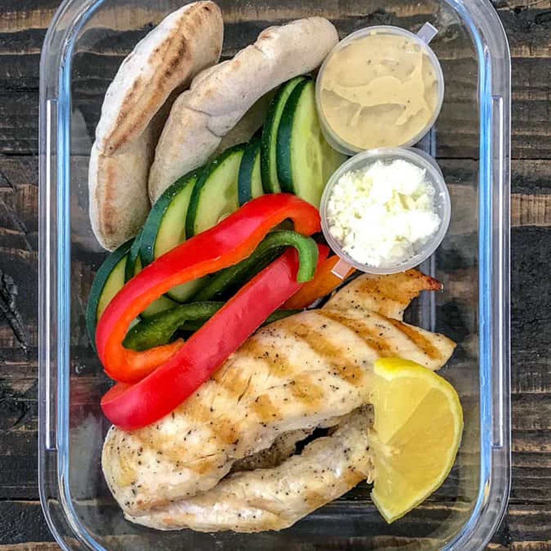 Grilled Chicken and Hummus Meal Prep