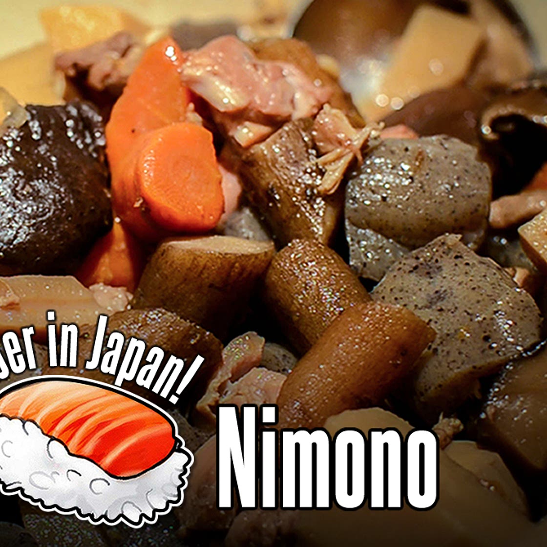 Nimono - Japanese Simmered Vegetables with Chicken