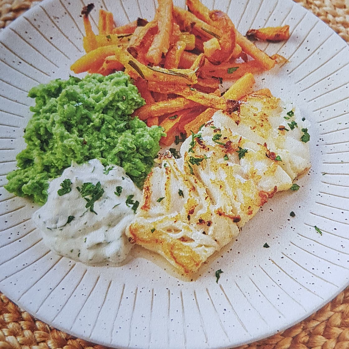 Naked fish and carrot chips recipe on Second Nature