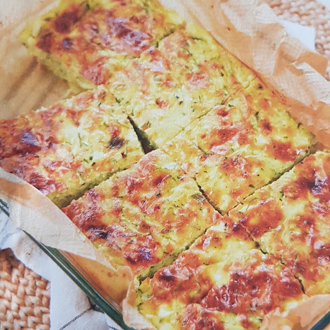 Savoury slice recipe on Second Nature