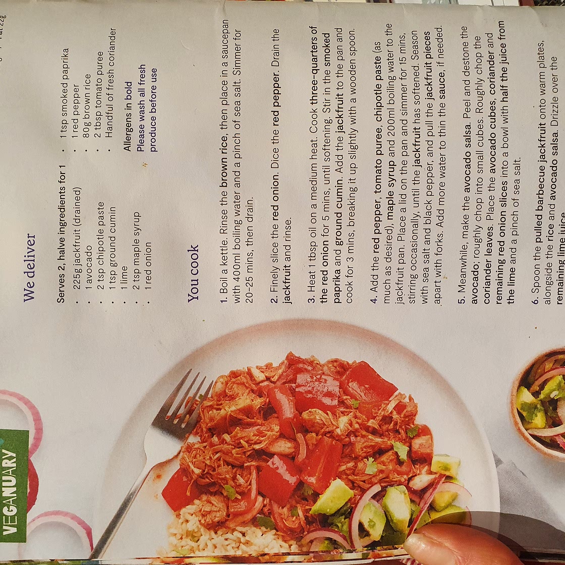 Pulled barbecue jackfruit and avocado salsa