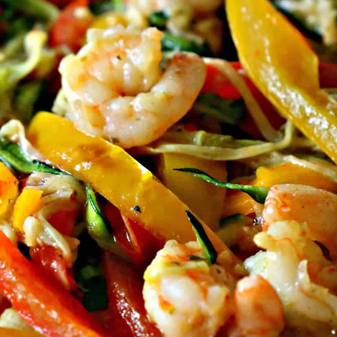 Low Carb Shrimp Scampi With Zucchini Noodles