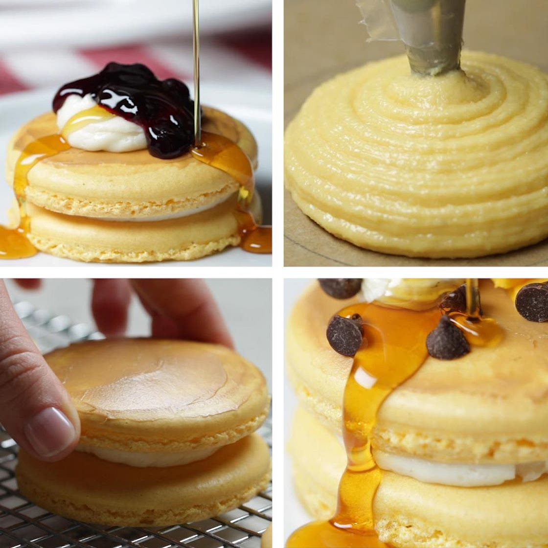 Pancake Macarons Recipe by Tasty