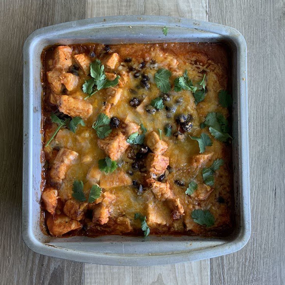 Low Carb Chicken Enchilada Casserole