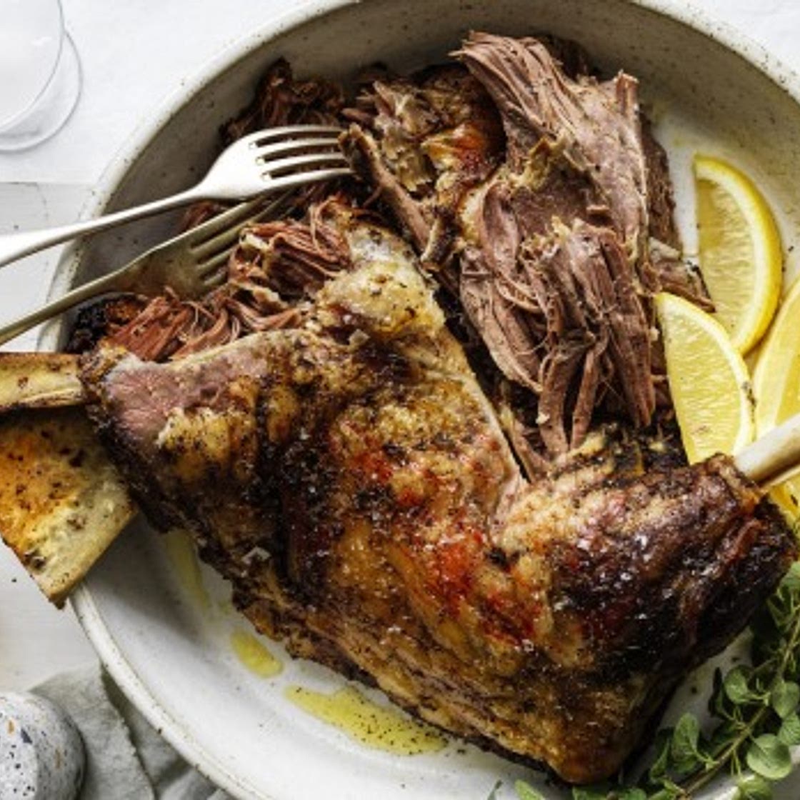 Greek 12 hour lamb shoulder