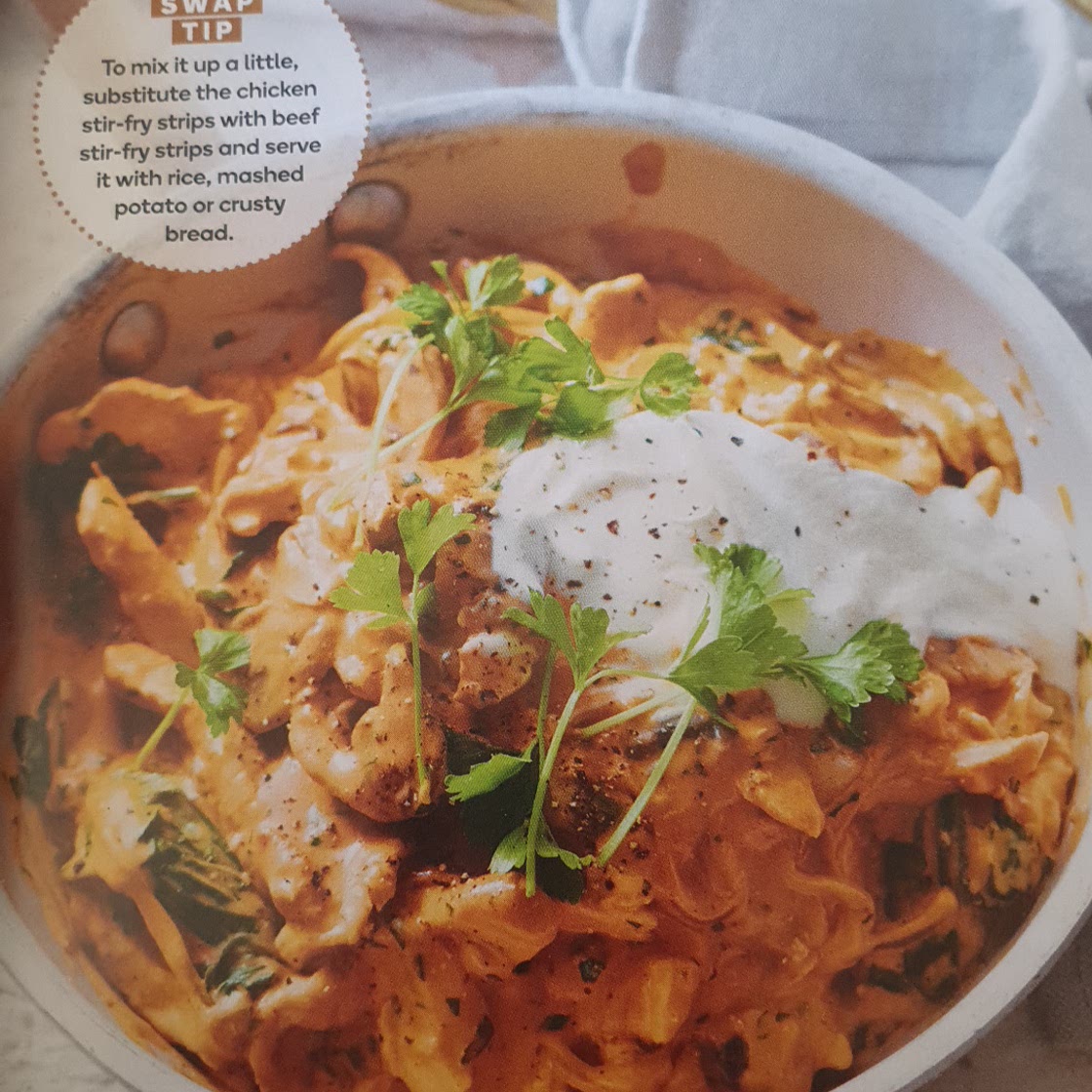 Chicken Stroganoff 