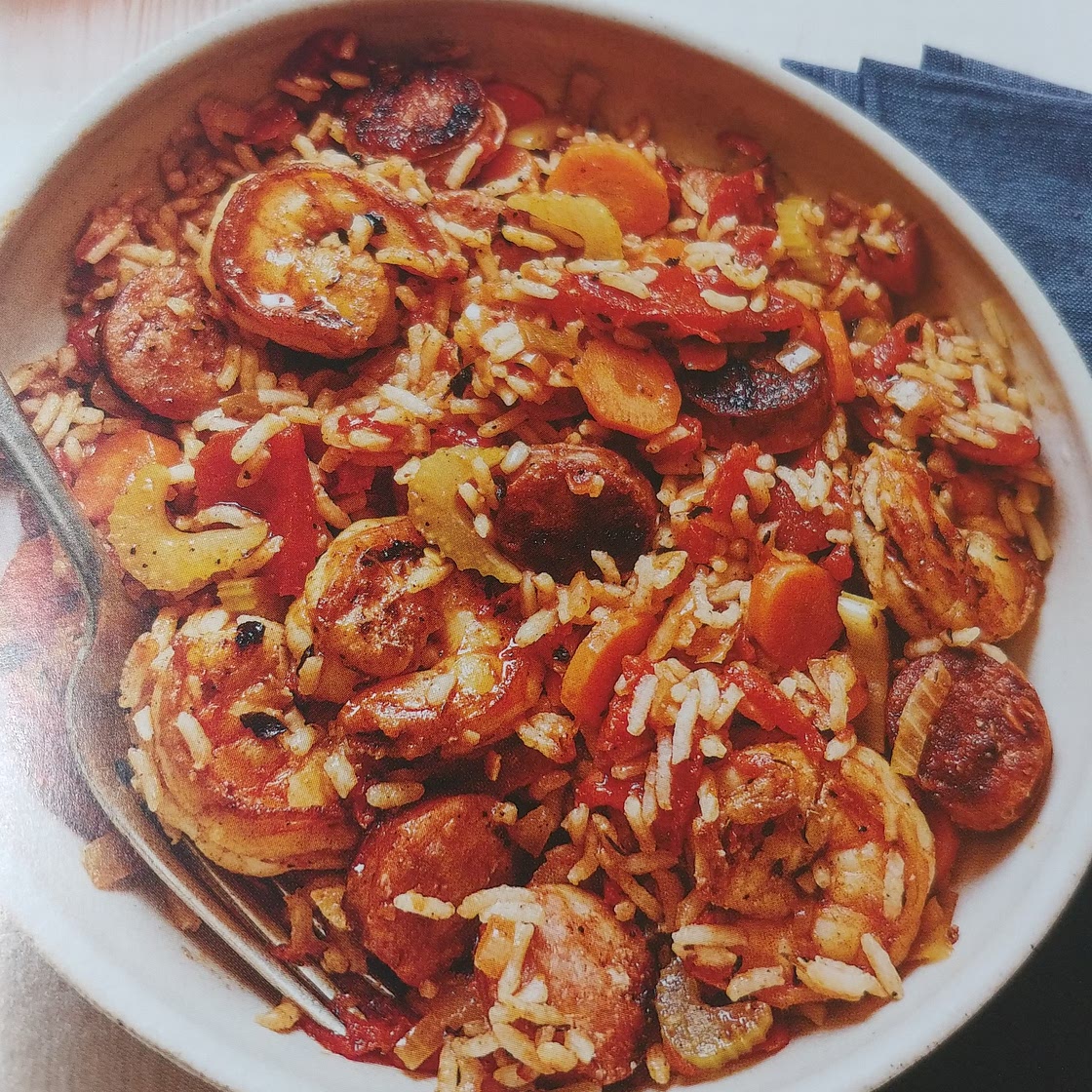 Cajun shrimp and sausage skillet