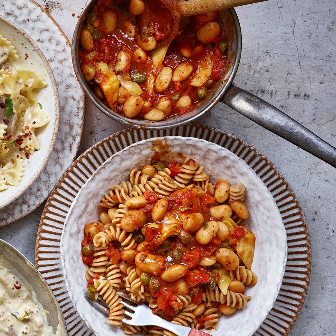 Butterbean, Artichoke & Caper 5 Min Pasta Sauce - Avant-Garde Vegan