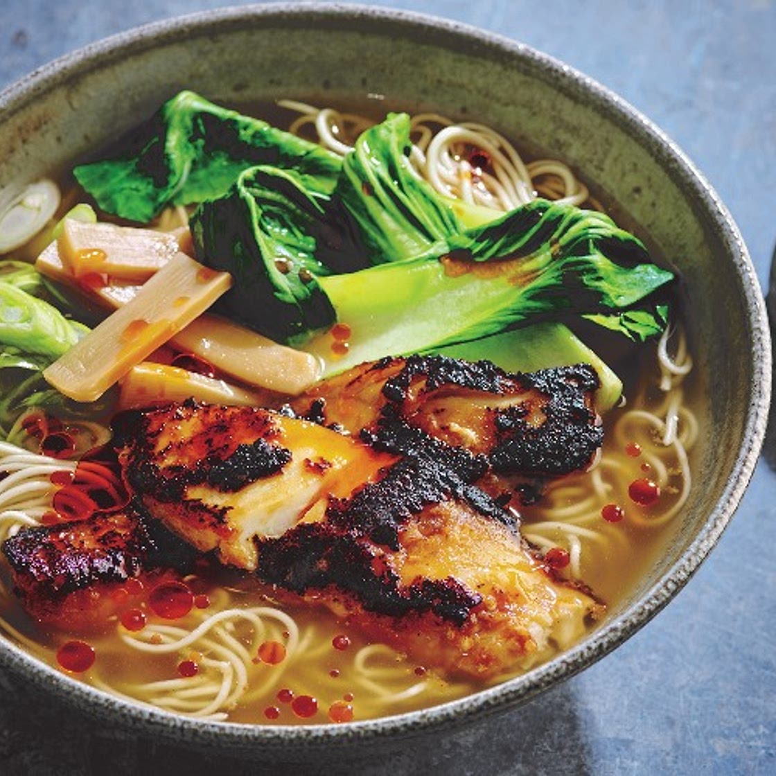 Japanese Miso cod ramen bowl