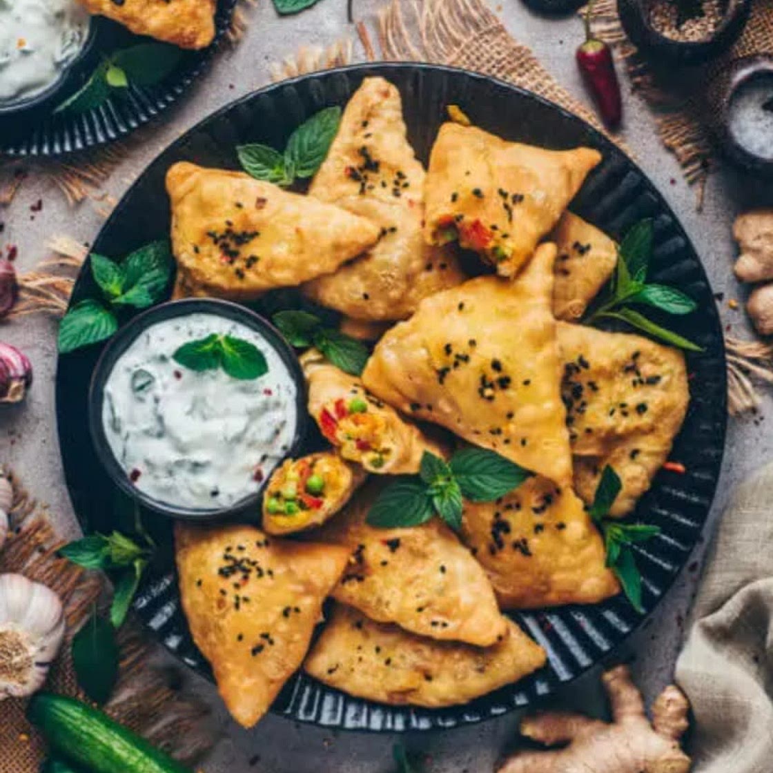 Vegan Indian Samosas - Bianca Zapatka