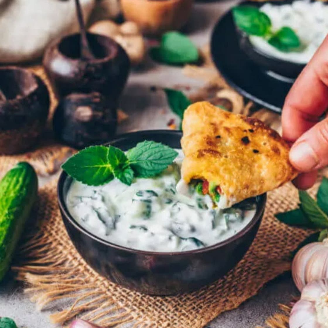Vegan Raita (Indian Yogurt Sauce) - Bianca Zapatka