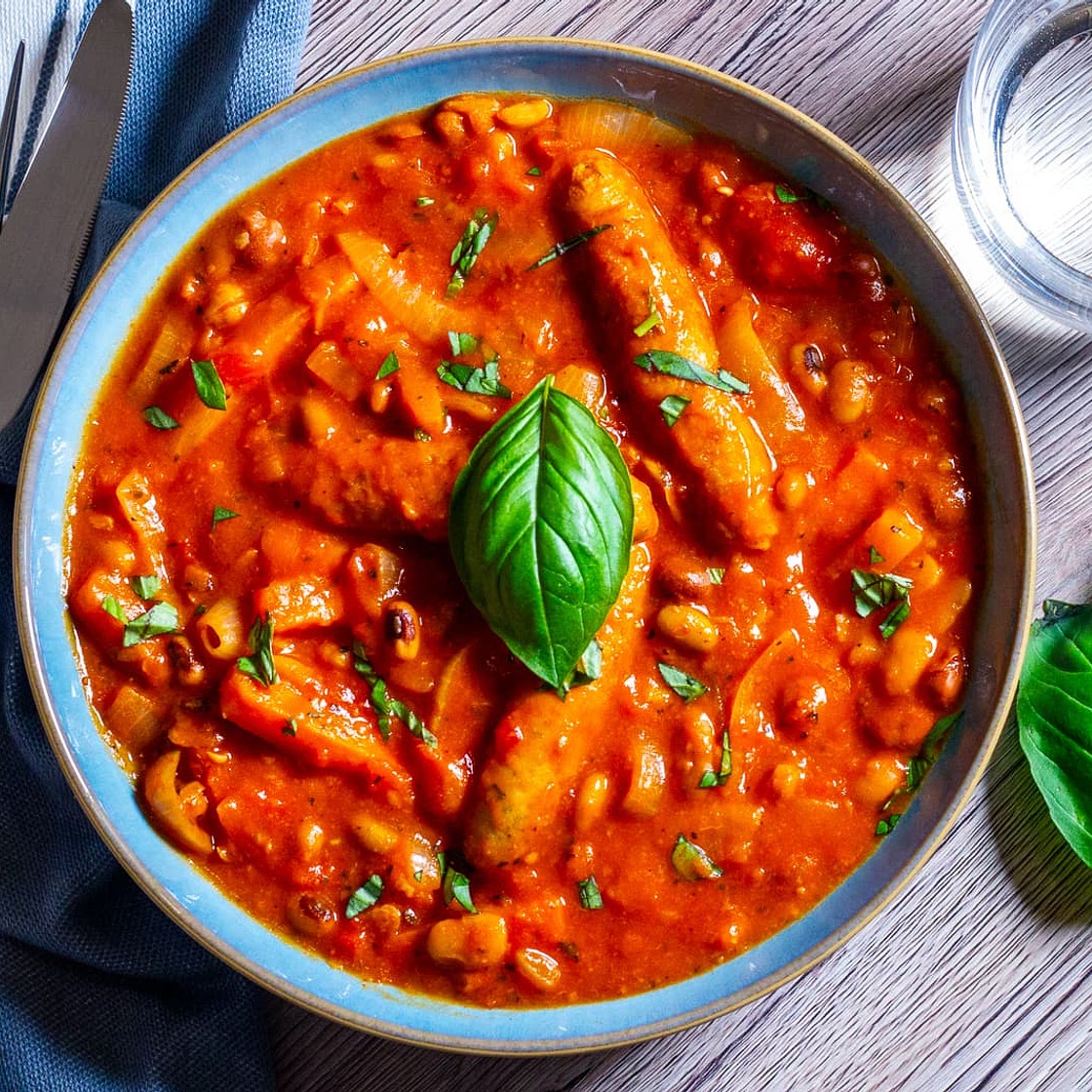 Slow Cooker Chicken Sausage Casserole