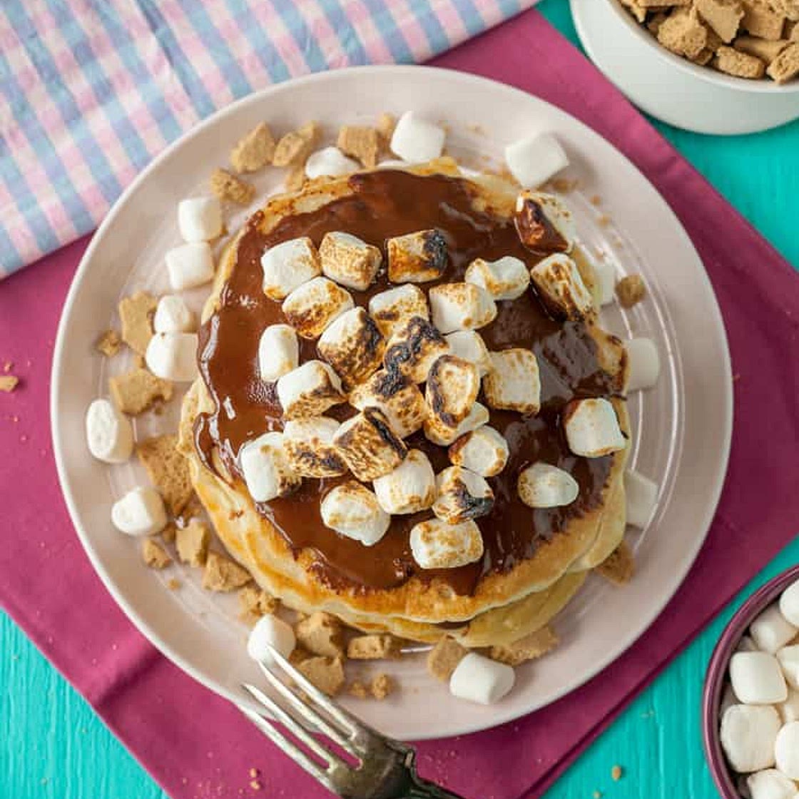 Vegan S'mores Pancakes