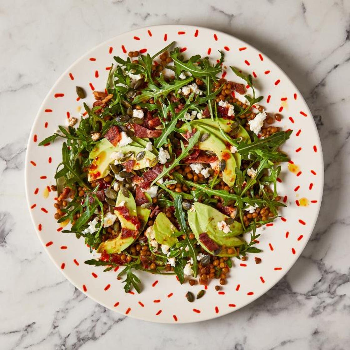 G - Crispy Bacon, Lentil & Avocado Salad
