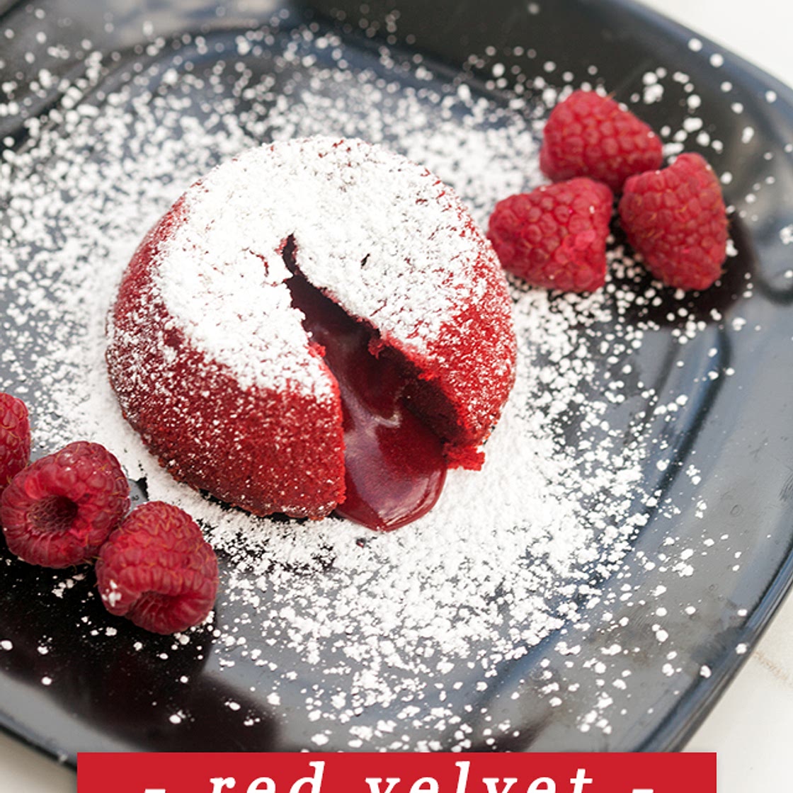 Red Velvet Molten Lava Cakes