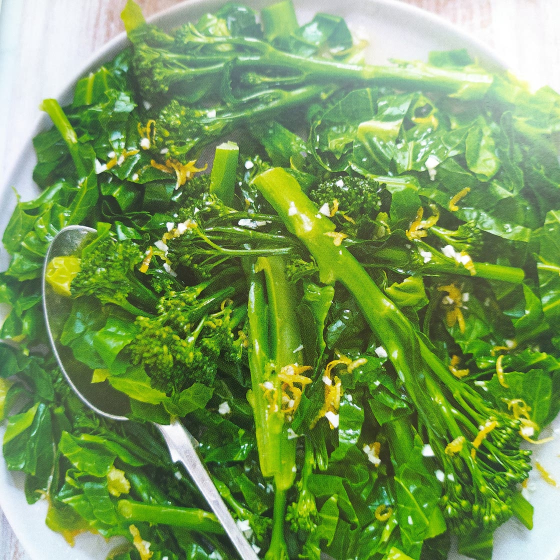 Spring Greens with lemon dressing