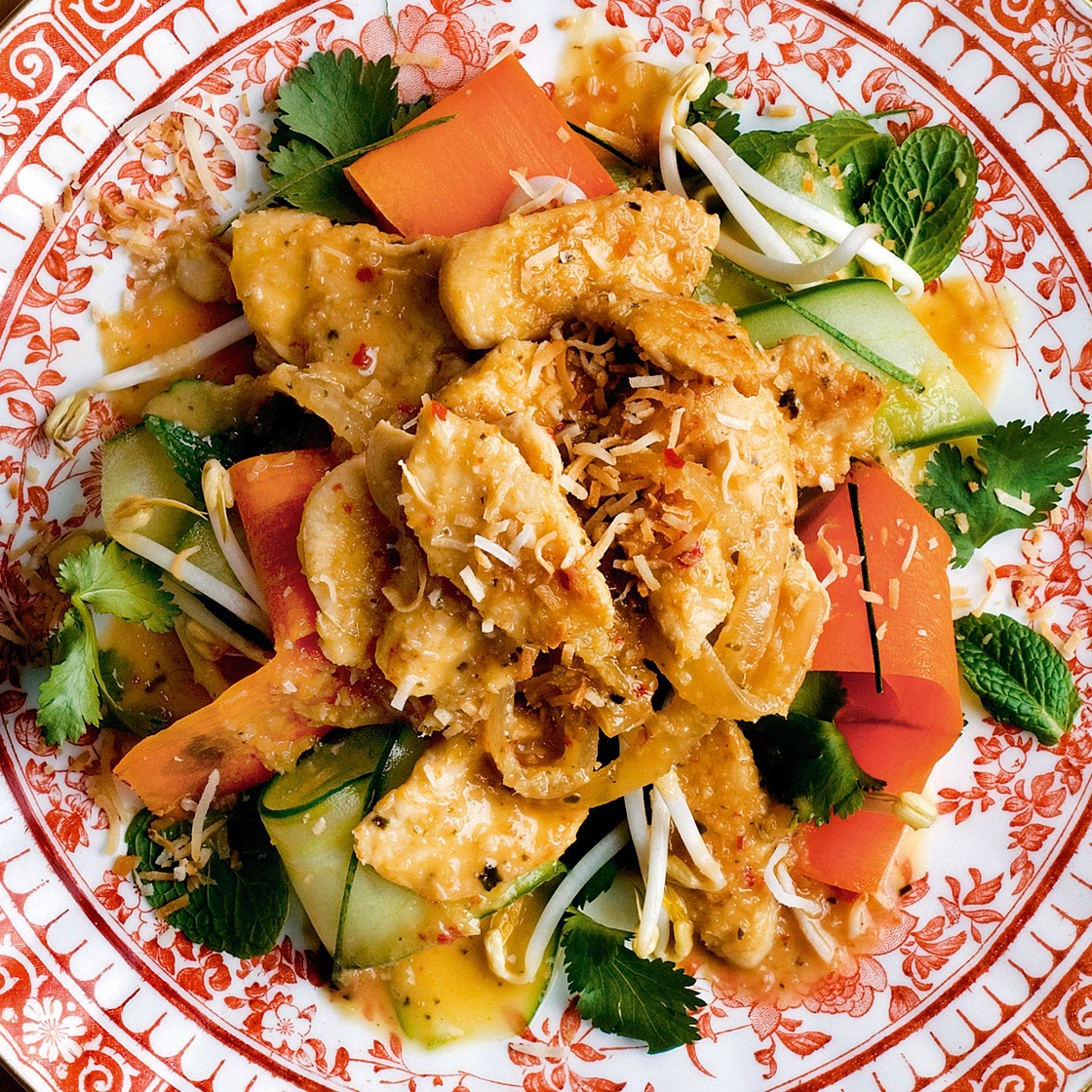 Lemongrass chicken with toasted coconut