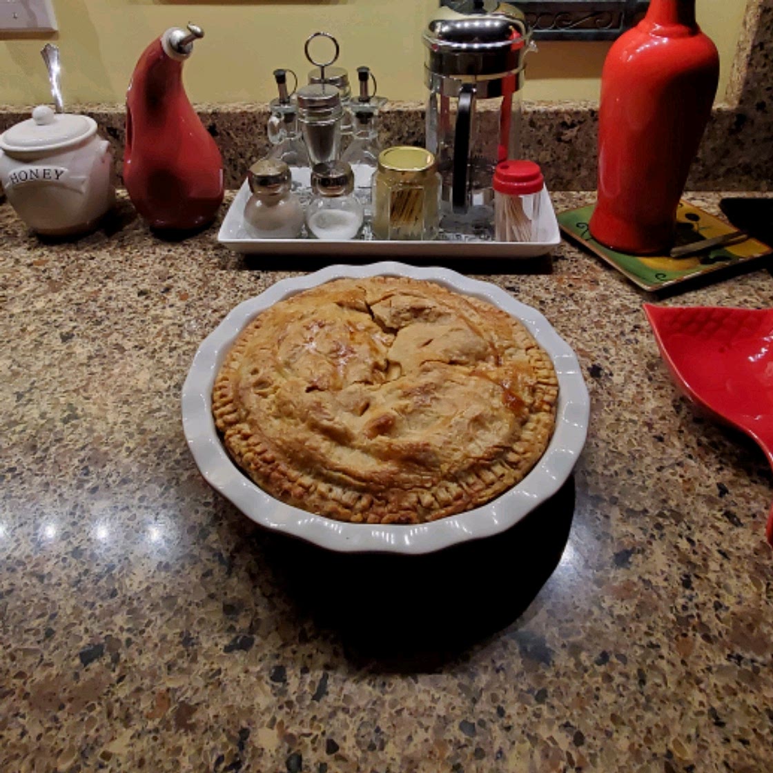 Caramel Apple Cranberry Pie