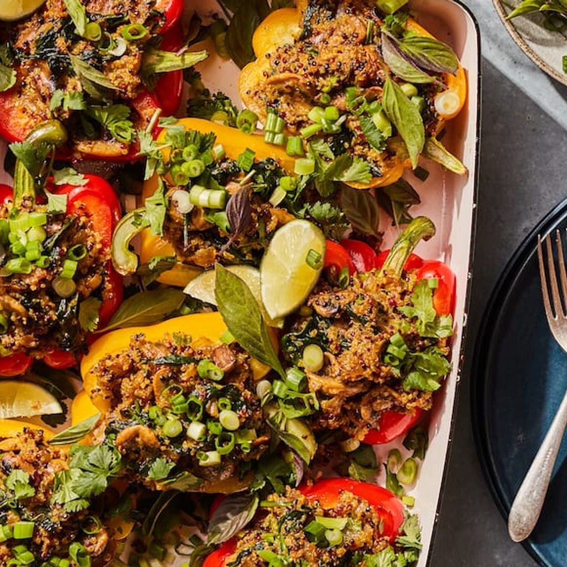 Coconut Curry Stuffed Peppers