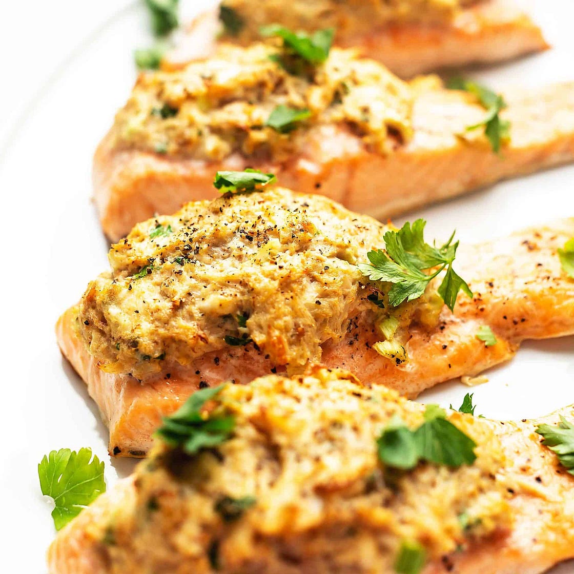 Crab Stuffed Salmon - 30 Minutes