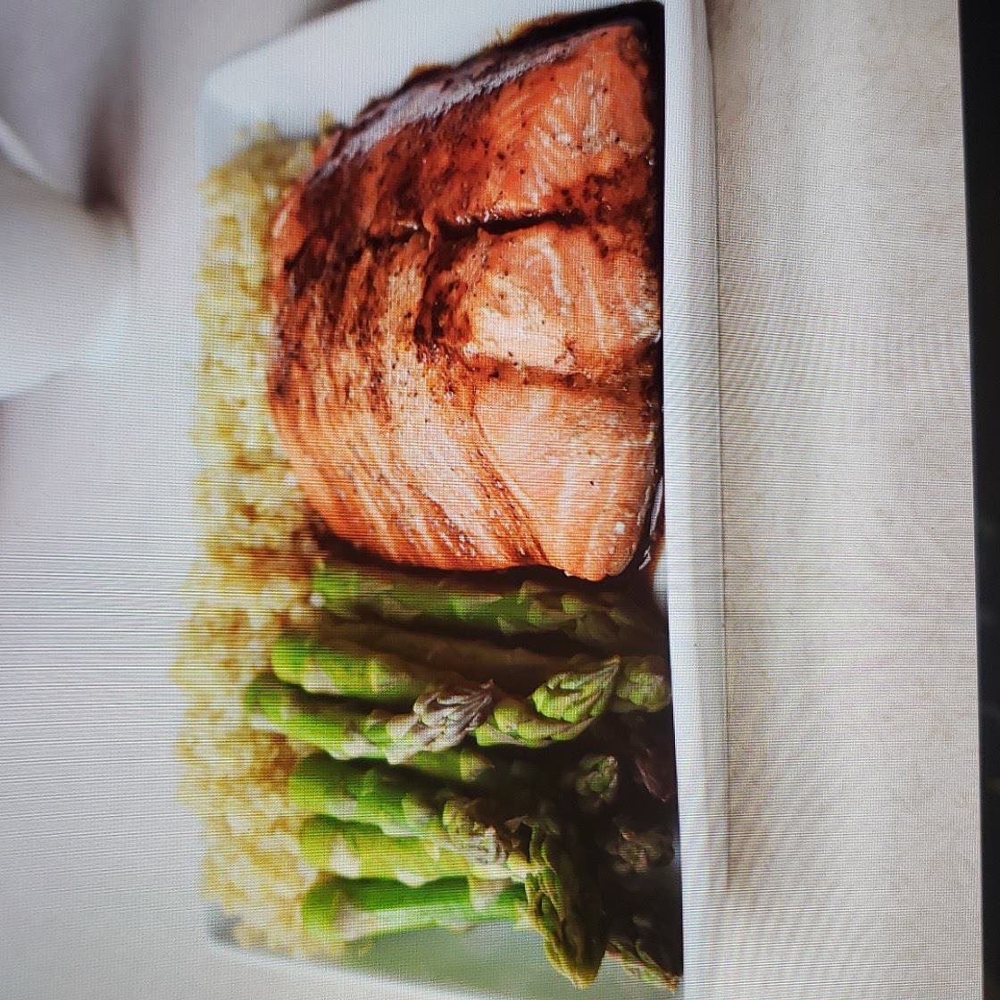Baked Maple Balasmic Salmon or Trout