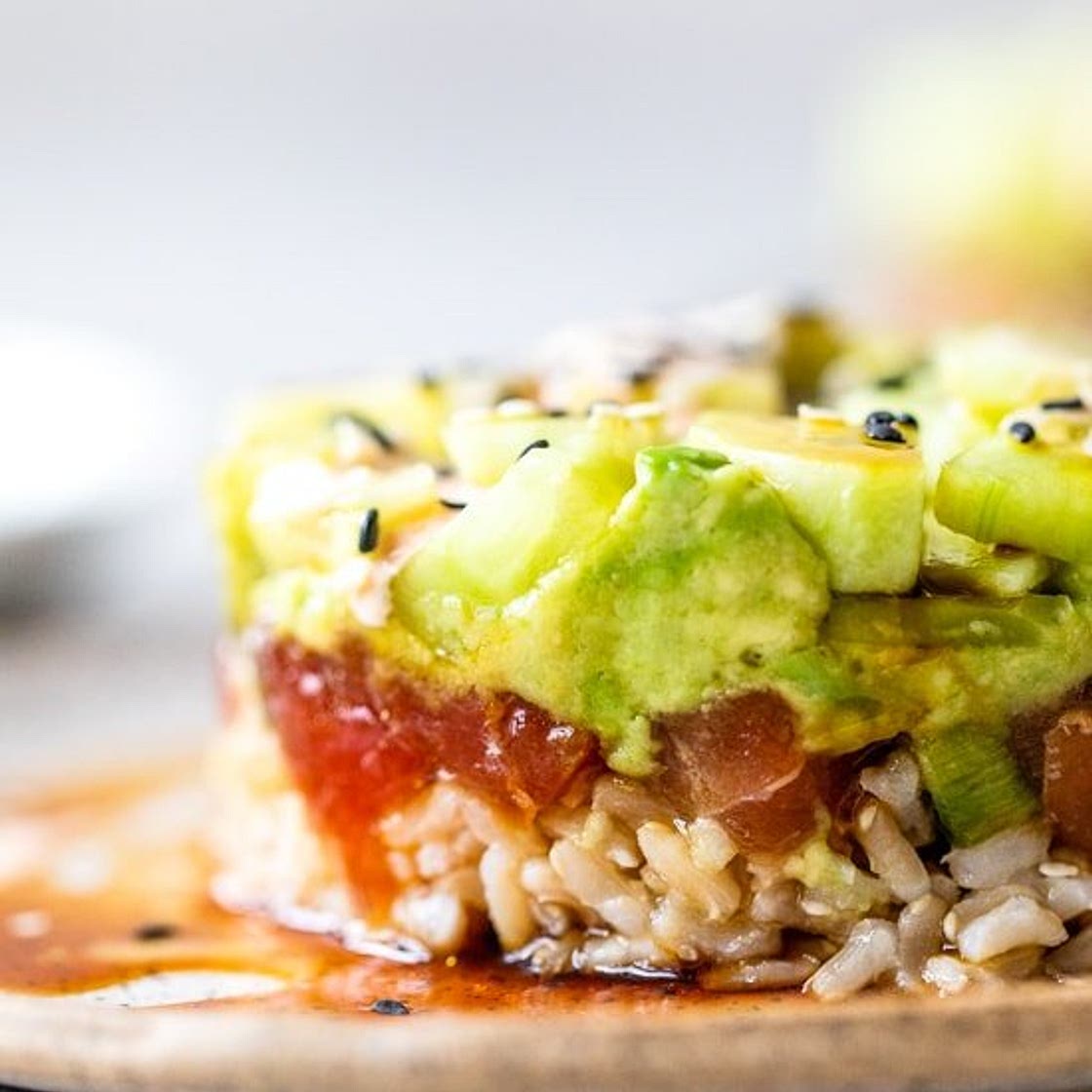Ahi Tuna Poke Stacks