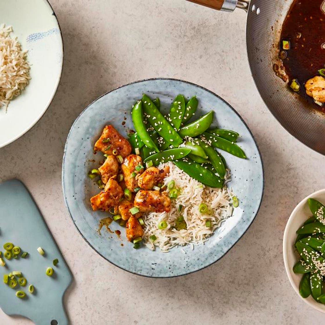 G - 10-minute Teriyaki Chicken With Sesame Greens