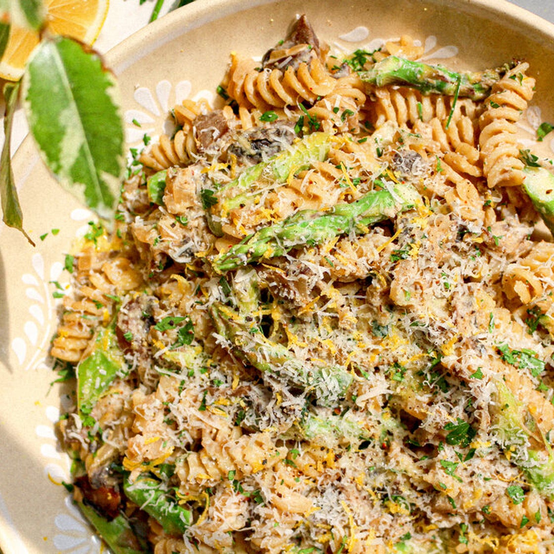 Creamy Lemon Tahini Pasta — Lahb Co. Eats