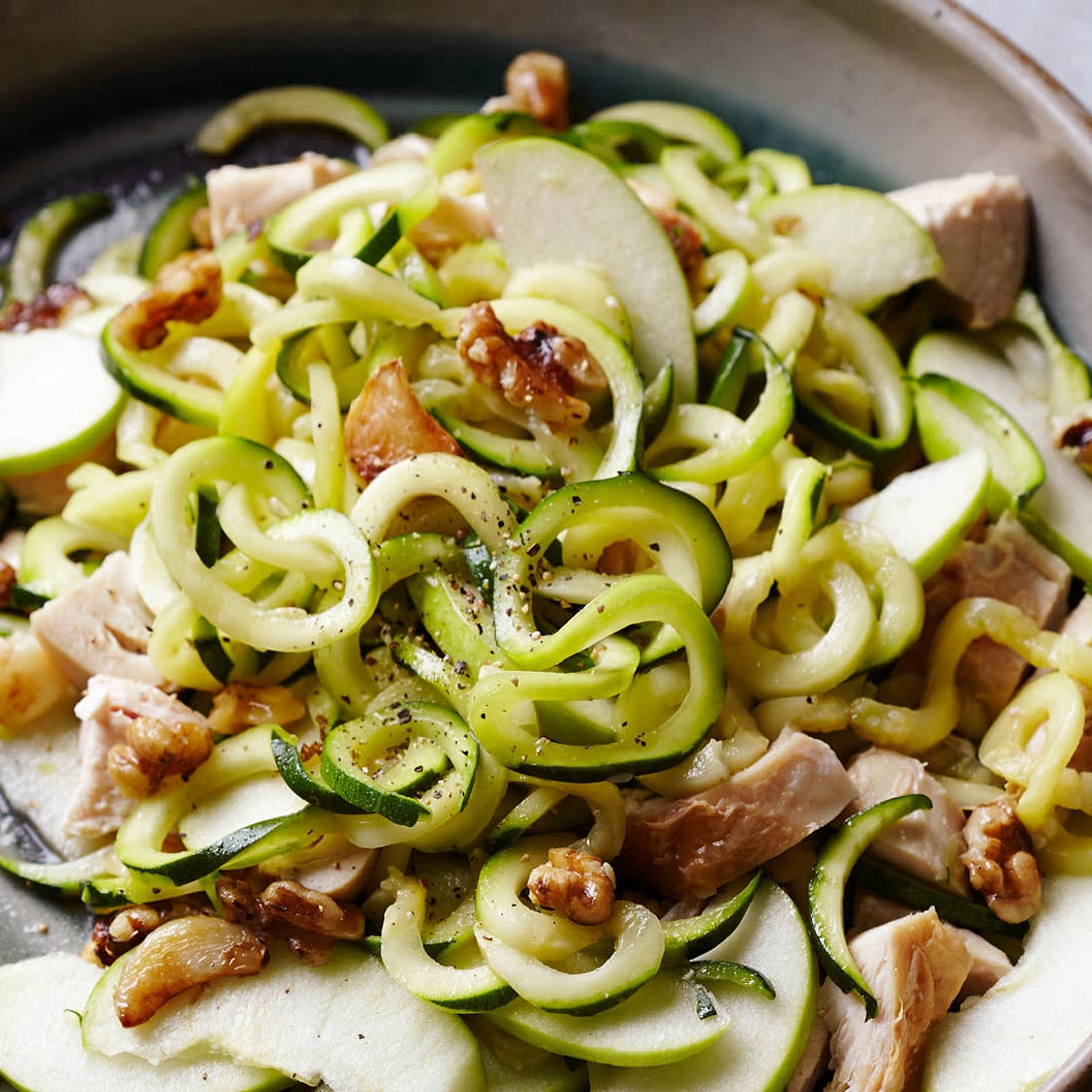 Garlicky Zucchini Noodles