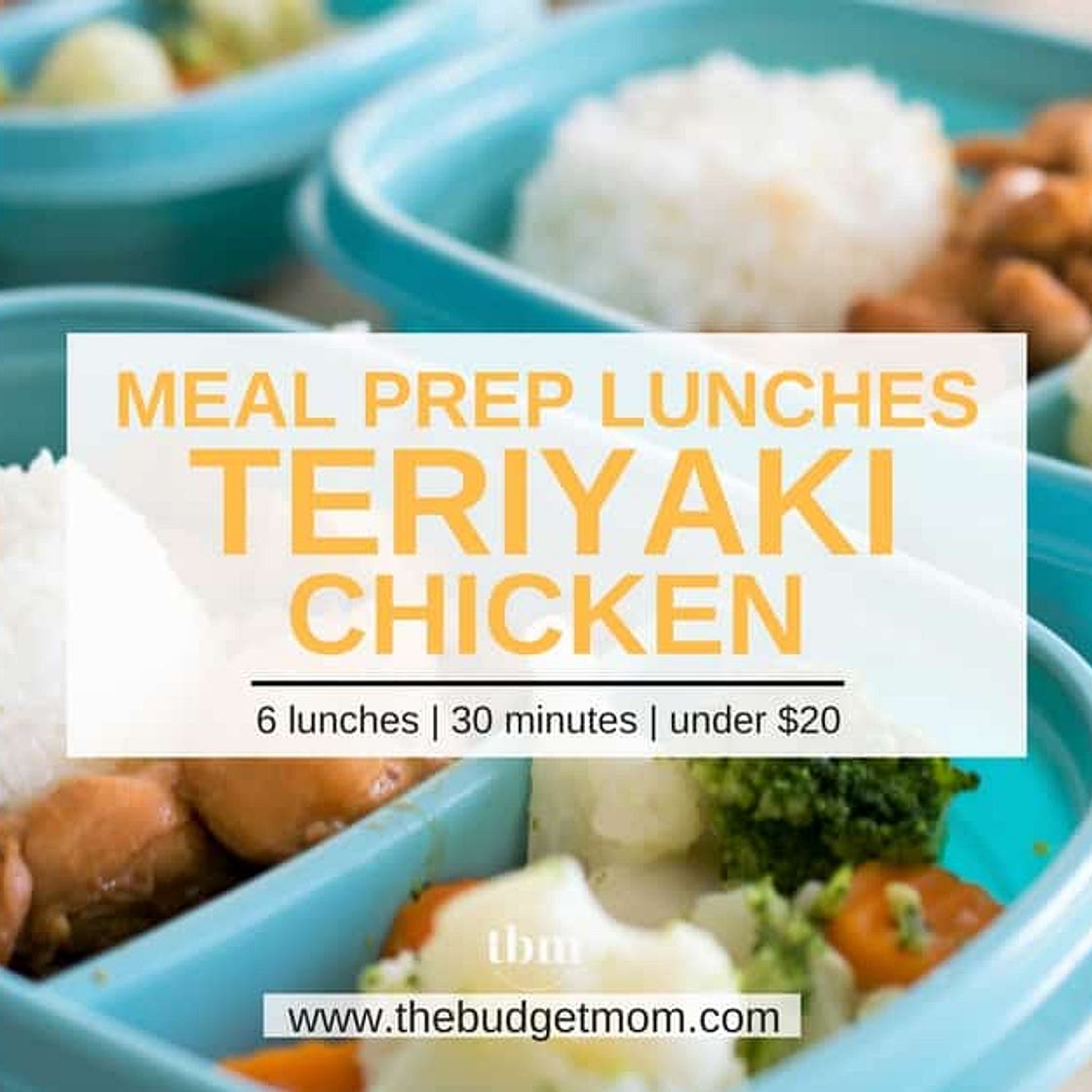 Meal Prep Lunches - Teriyaki Chicken