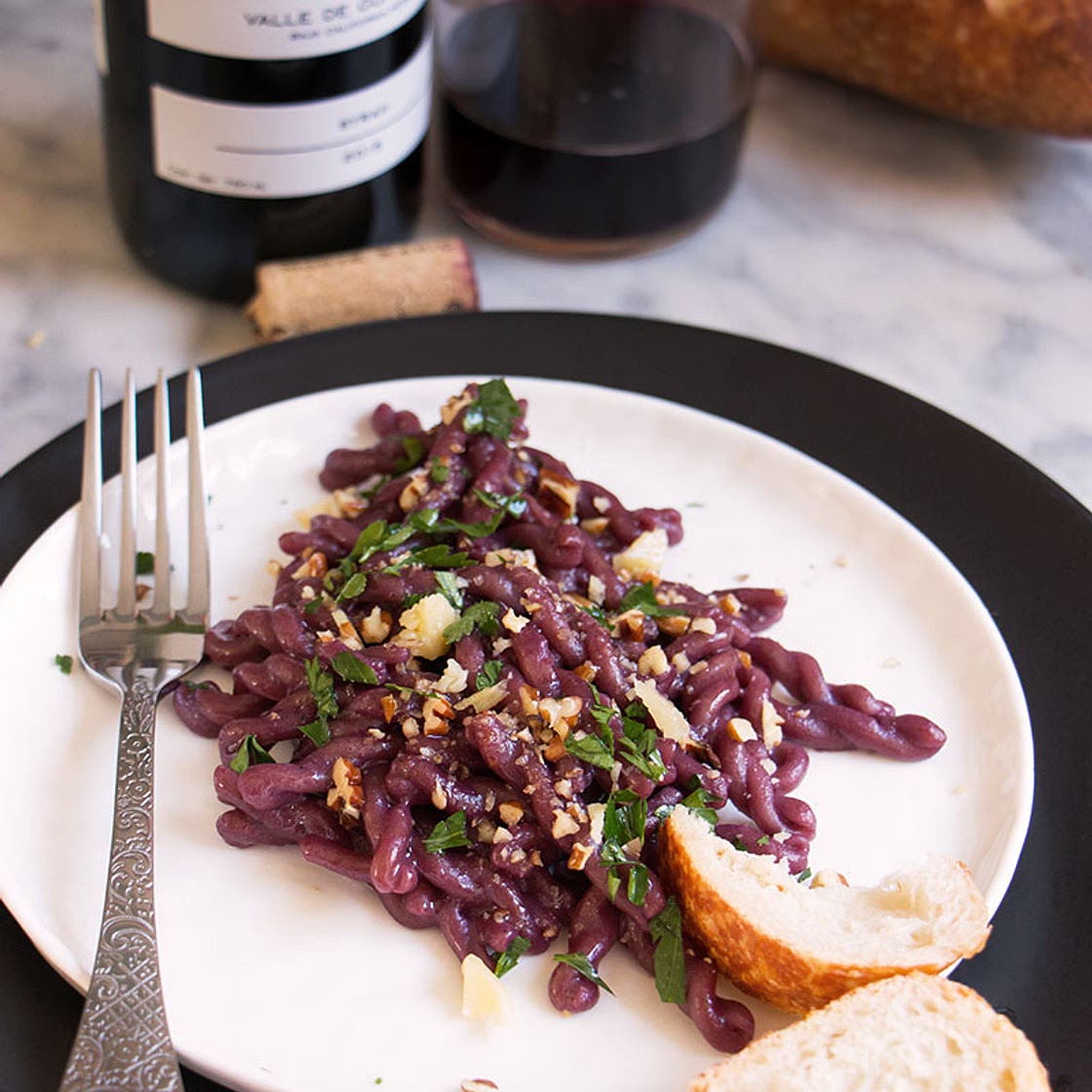 ONE POT PASTA COCIDA AL VINO TINTO