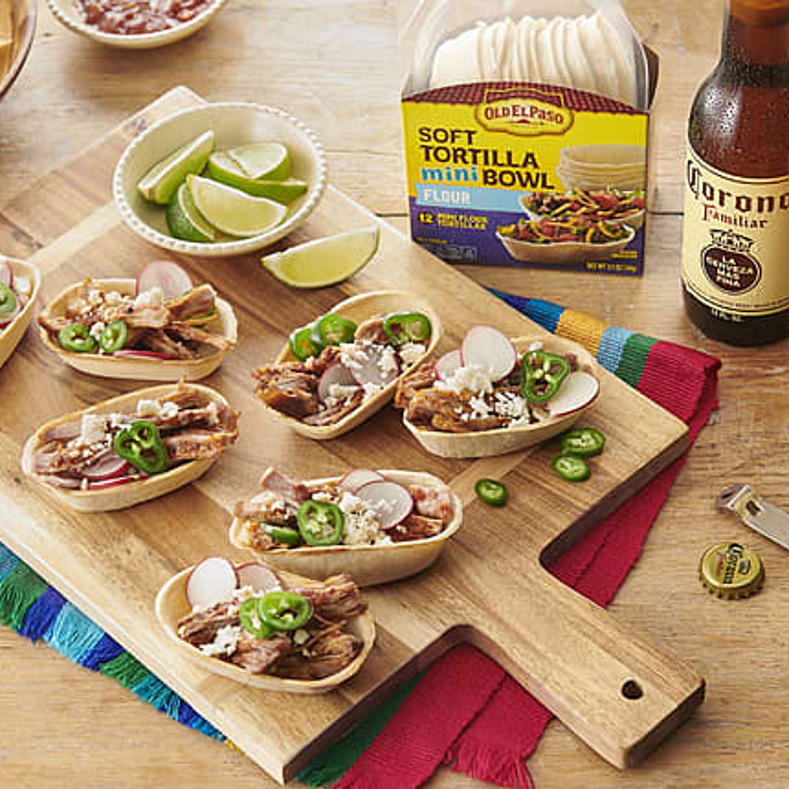 Carnitas Mini Taco Bowls