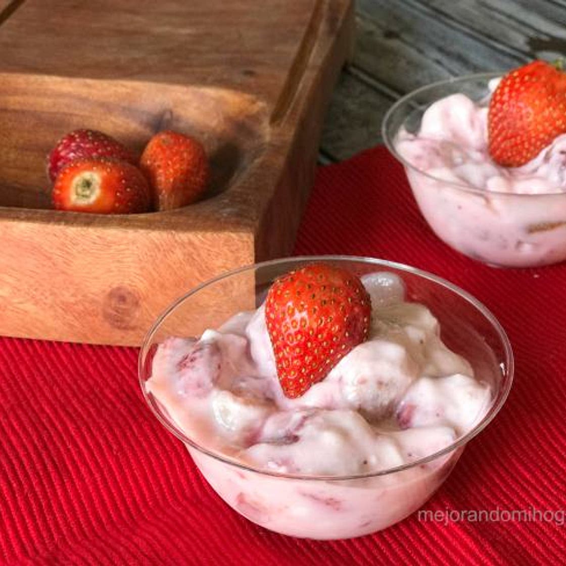 Cottage Cheese and Strawberry Dessert