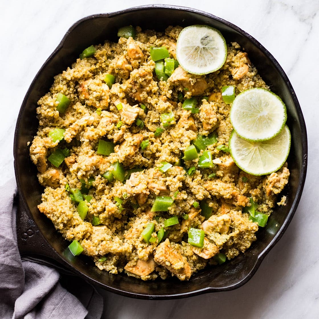 Low FODMAP Cilantro Lime Quinoa with Chicken