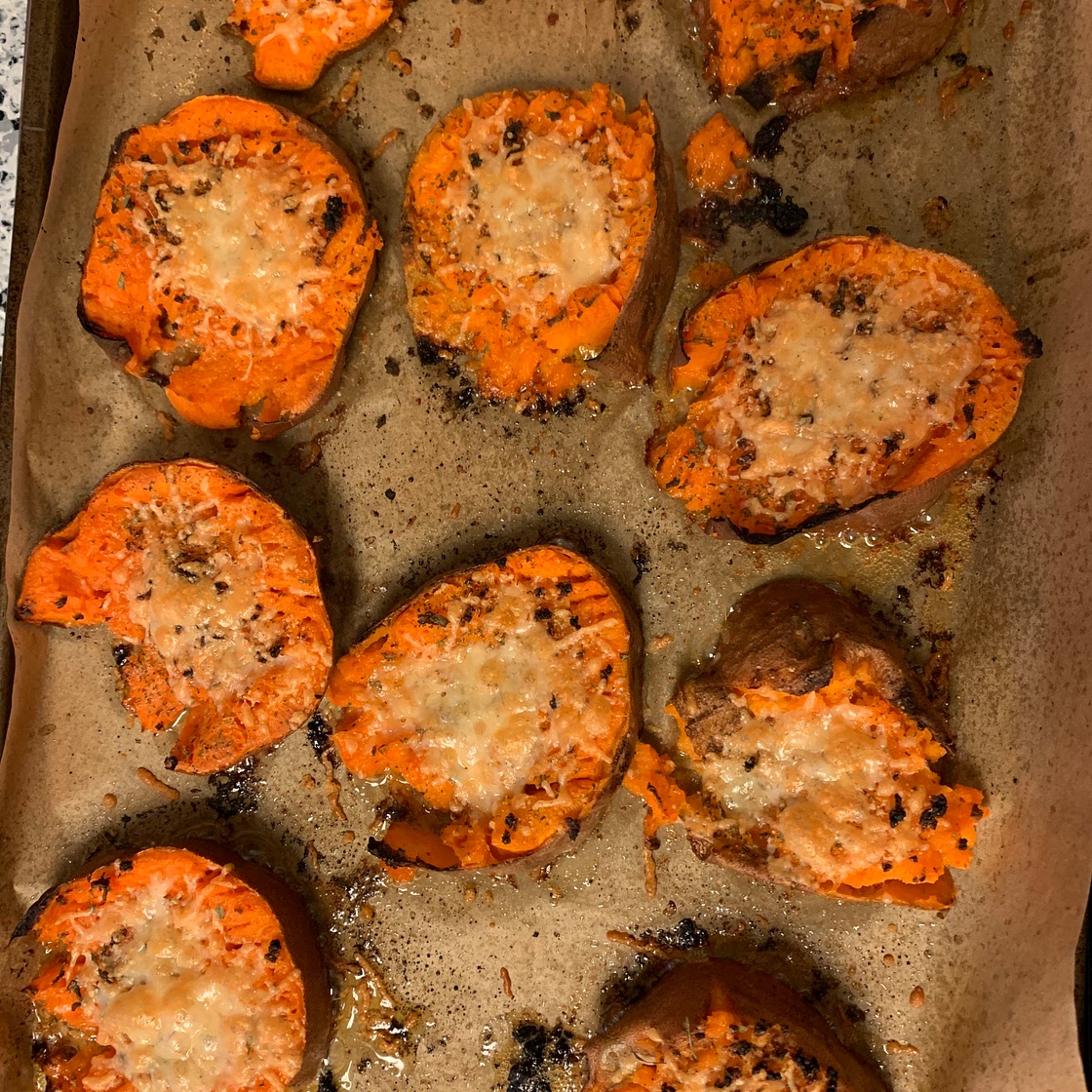Smashed Sweet Potatoes