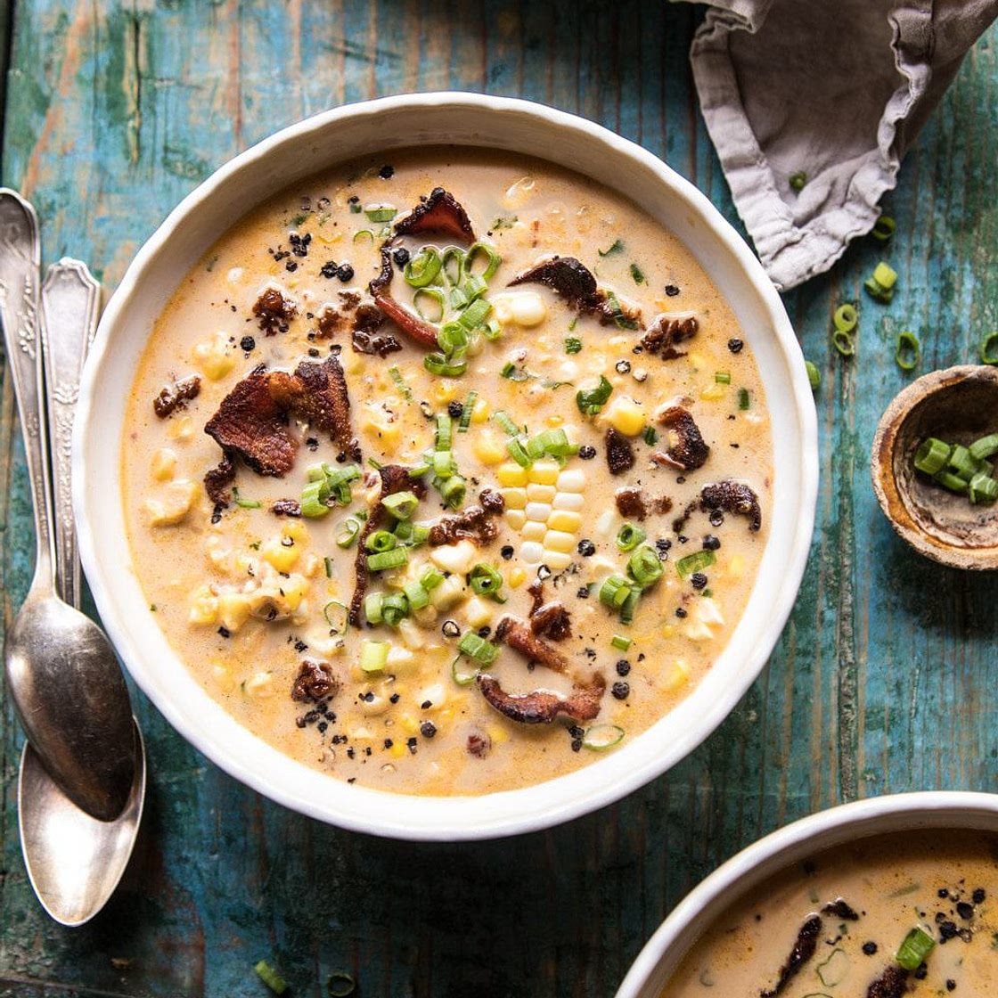 Instant Pot Chipotle Cheddar Corn Chowder