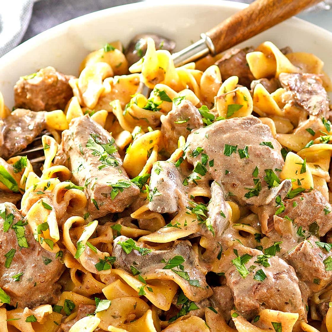 Crockpot Beef Stroganoff 