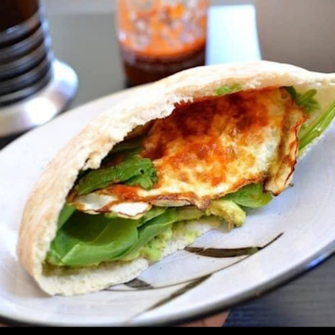 Avocado Breakfast Pita