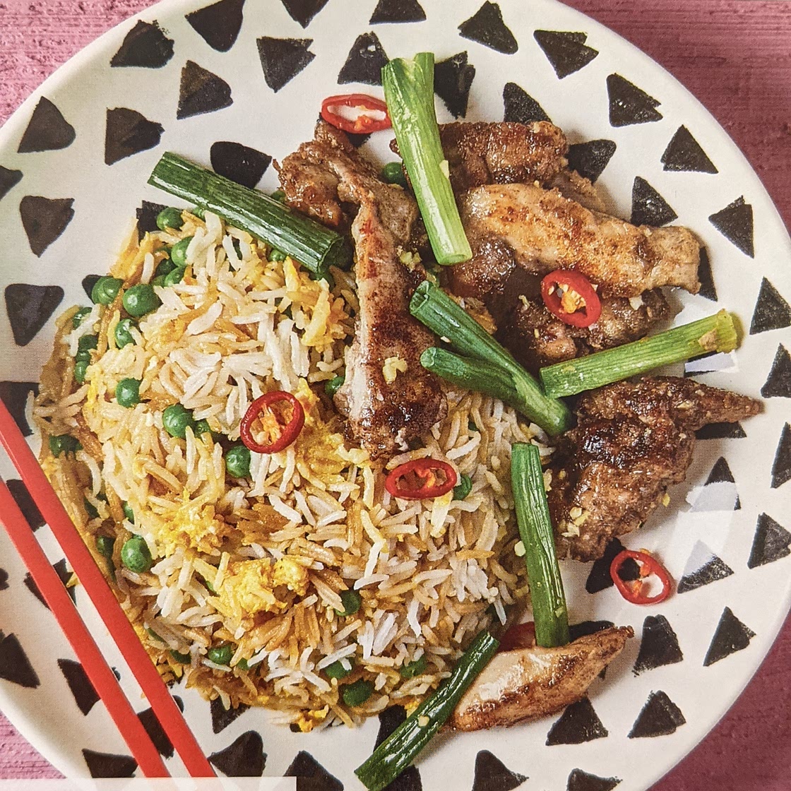 Salt & Pepper Chicken With Egg Fried Rice
