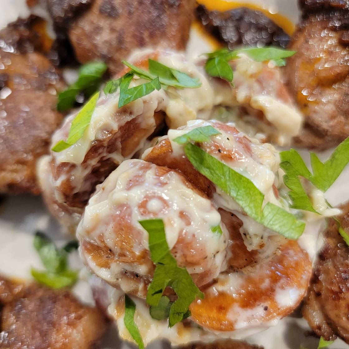 Garlicky Roasted Potato Salad 