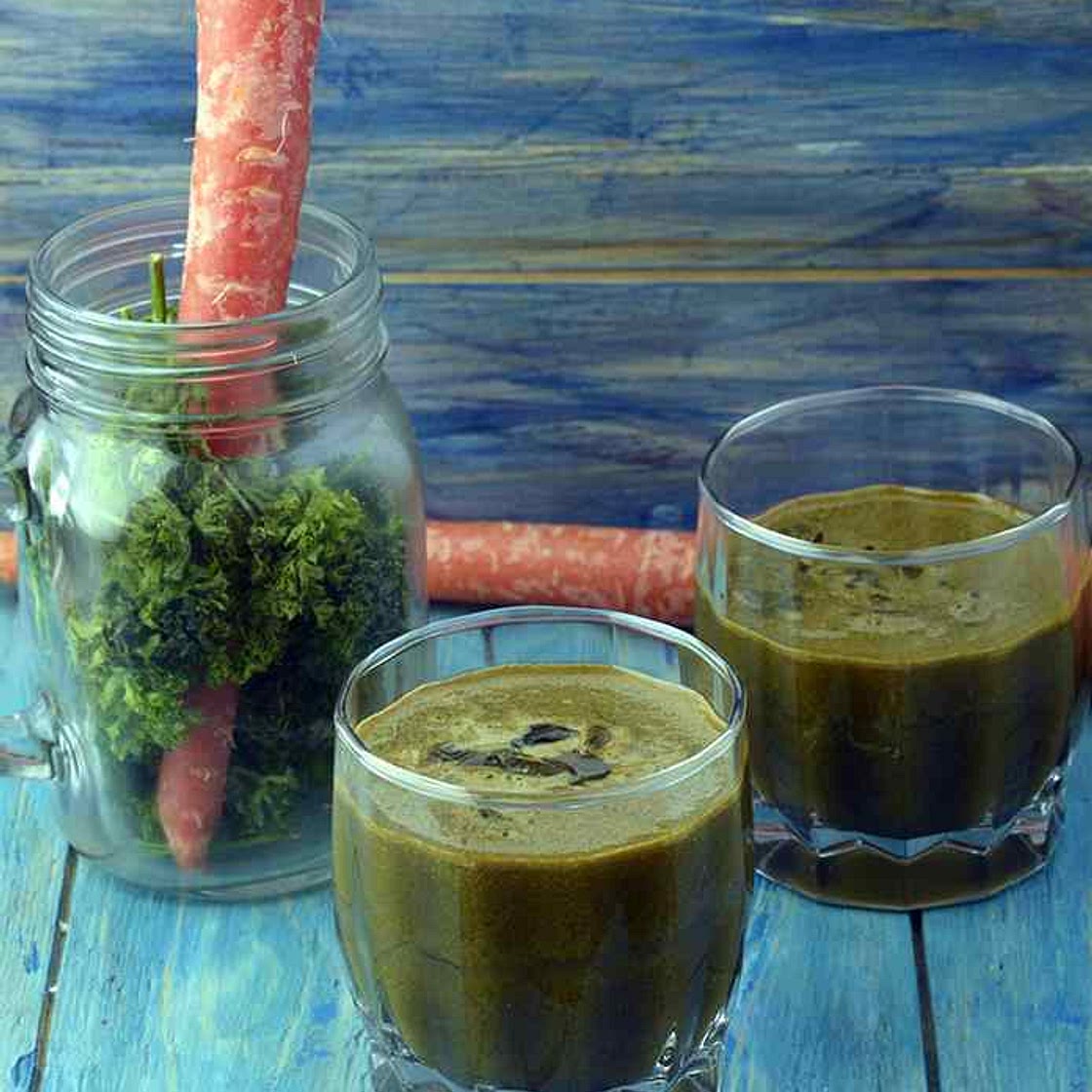 Carrot Spinach and Parsley Juice