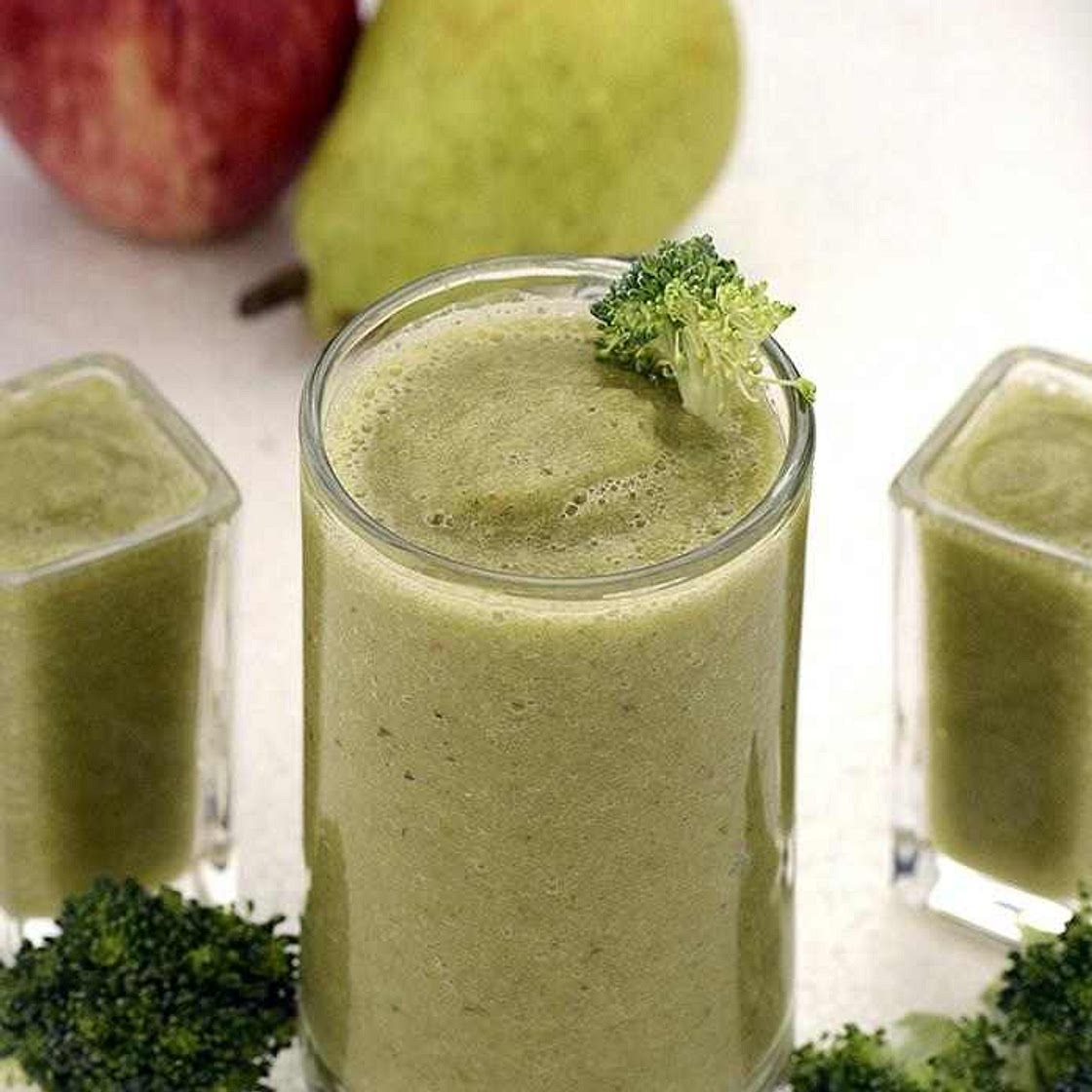 Broccoli and Pear Juice
