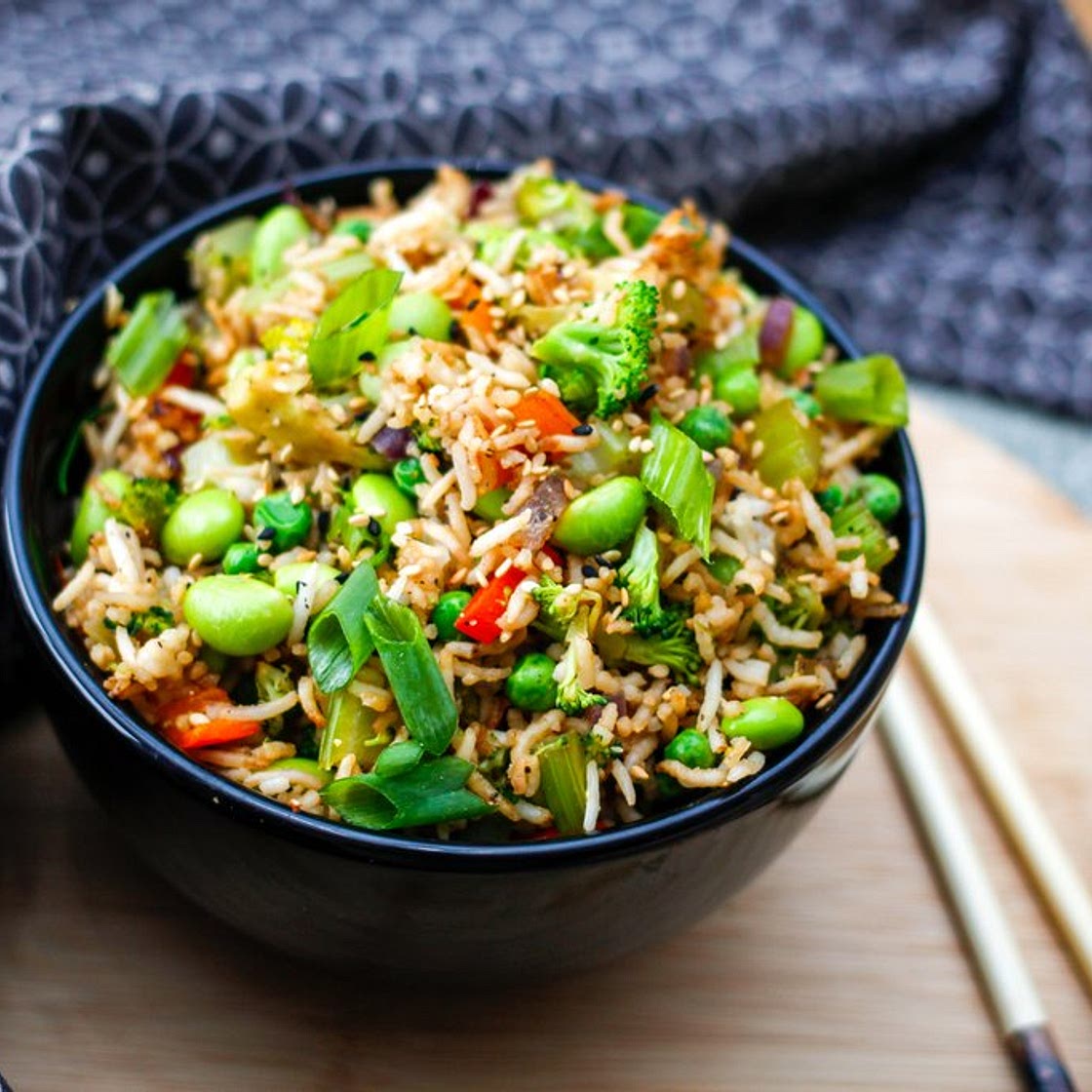 Oil-Free Vegan Fried Rice Recipe